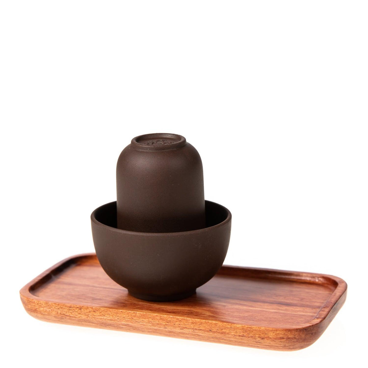 Two Tone Wooden Tea Cup