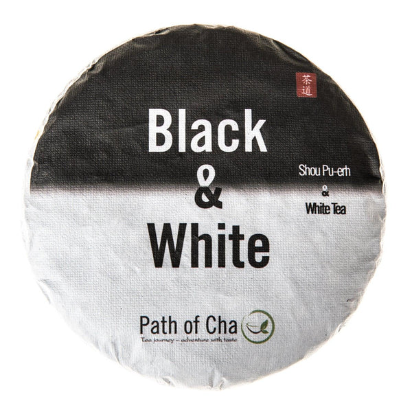 "Black & White" White Tea with Ripe Pu-erh Tea Cake