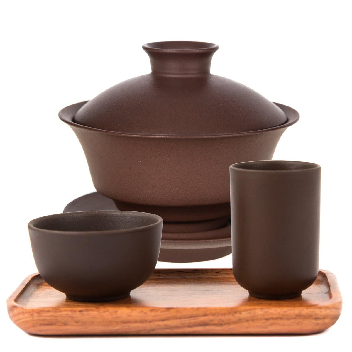 Yixing Gaiwan Gong Fu Set (ZiSha: ZiNi)