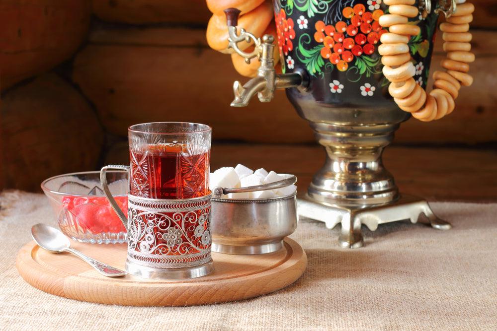 Drinking tea in Russia