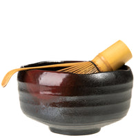 "Sunset" Akafuki Tenmoku Matcha Set