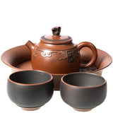 "Scrolling Clouds" Handmade Jianshui Zitao Gong Fu Tea Set