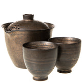 "Iron Clay" Iron-Glazed Clay Gong Fu Tea Set