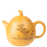 "Moon Rabbit" Handmade Yixing Teapot (ZiSha: DuanNi)