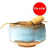 Hagi Celadon Matcha Set