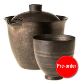 "Bronze" Iron-Gilded Aged Clay Gong Fu Tea Set