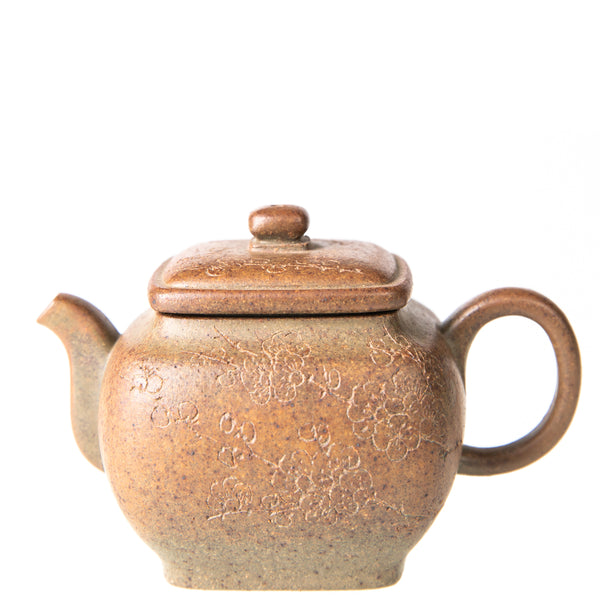 Handmade Yun Sifang Wood-fired Yixing Teapot (ZiSha: DuanNi)